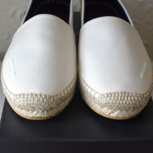 SAINT LAURENT Logo Embroidered Espadrille - Picture 8 of 8